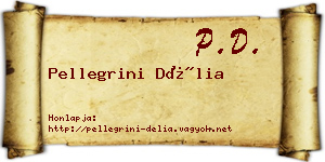 Pellegrini Délia névjegykártya